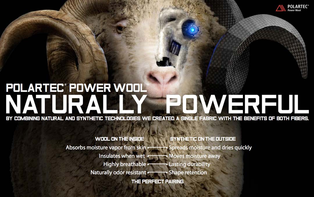 Polartec Power Wool un híbrido de lana y sintético