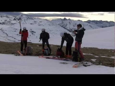 Video. Técnicas de seguridad en montaña invernal 2. Sobre el terreno