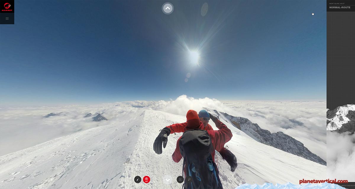 Ascensión virtual al Mont Blanc con Mammut