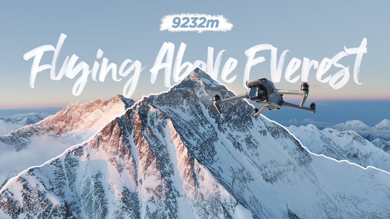 Un dron DJI Mavic 3 sobrevuela el Everest