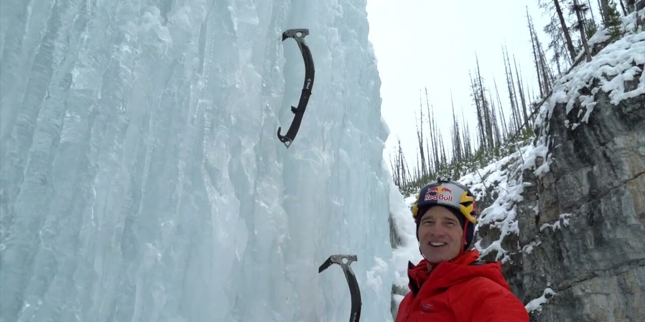 Cómo escalar en hielo con Will Gadd, balanceo de piolet 2/9
