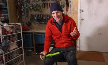 Cómo escalar en hielo con Will Gadd, afilar las herramientas 9/9